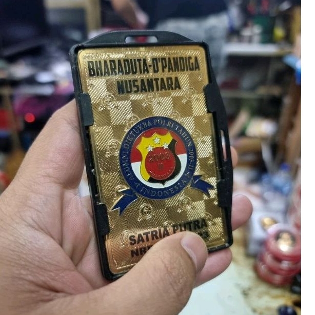 lencana id custom nama logo letting BHARADUTA
