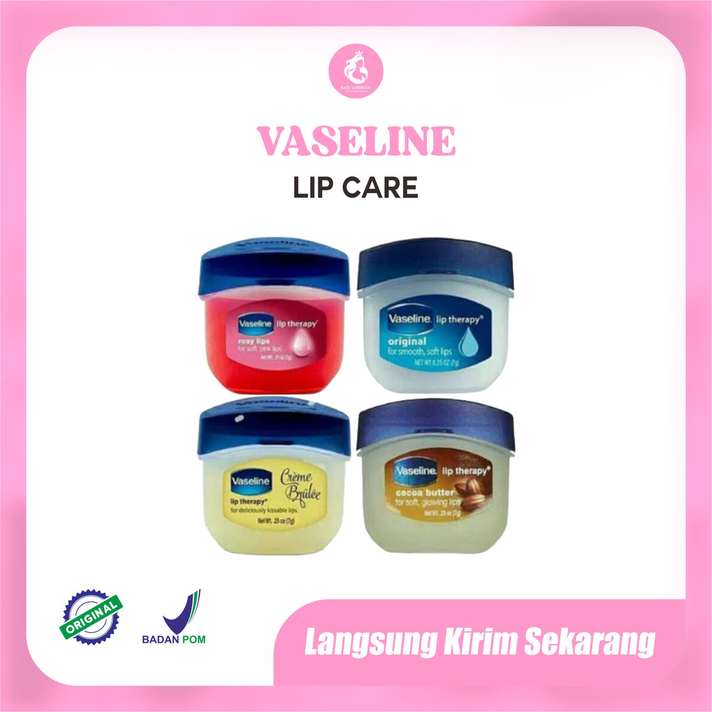 Vaseline Lip Therapy JAR 0.25 - Lip Balm - Pelembab Bibir