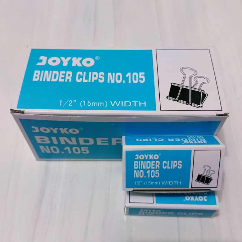 

BINDER CLIPS JOYKO 105 1 GROSS (12DOZ)