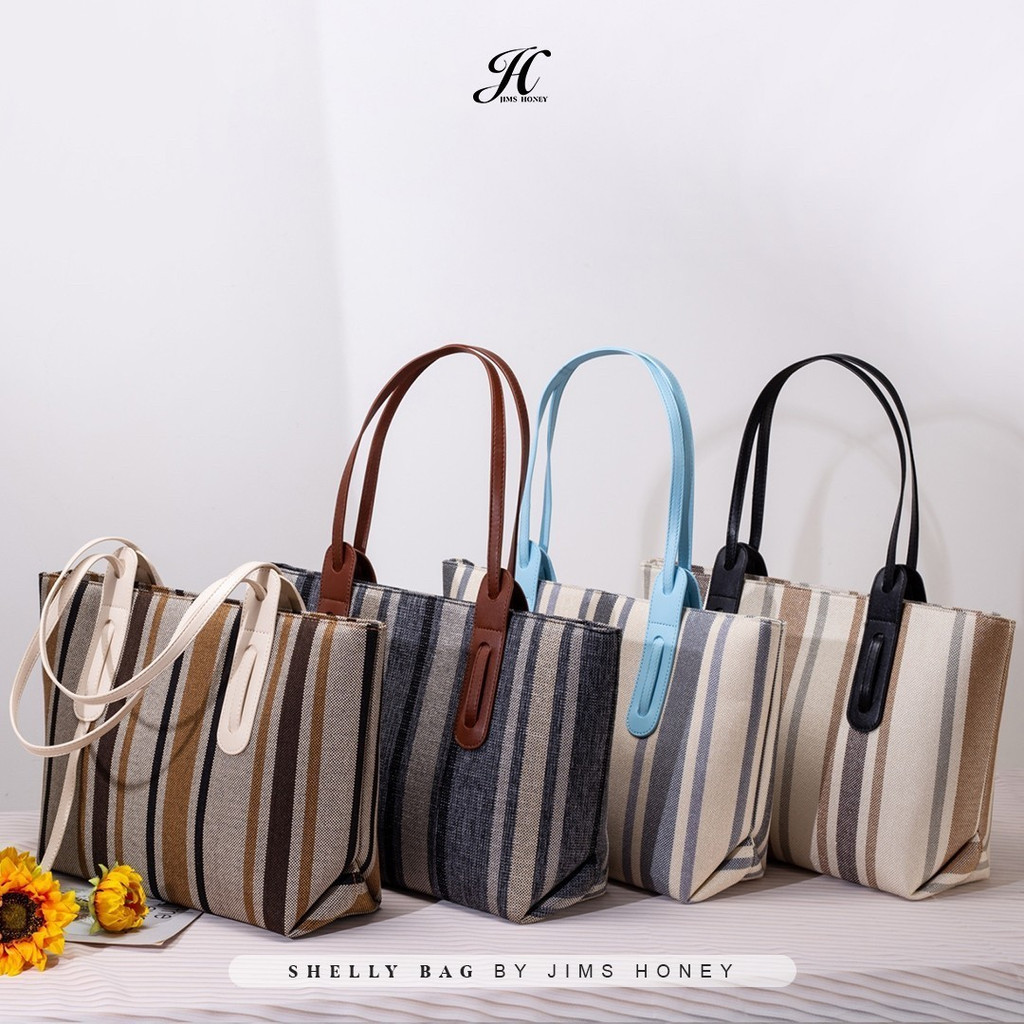 Jimshoney Shelly bag/ tas tote bag tas bahu selempang import terbaru bisa cod solo diskon promo
