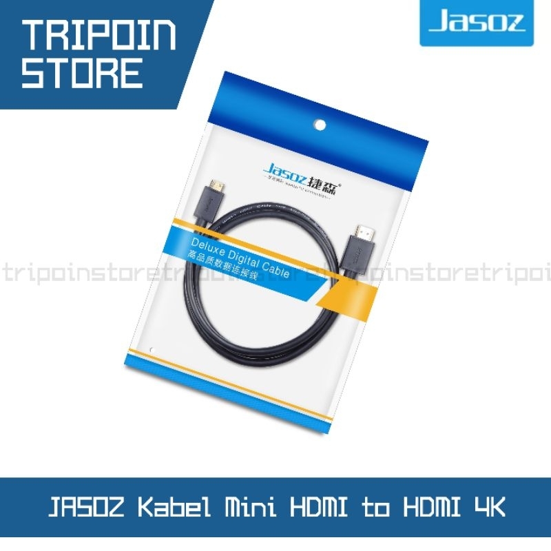 JASOZ Kabel Mini HDMI to HDMI 1,5 Meter - HDMI 2.0 Cable Support 4K