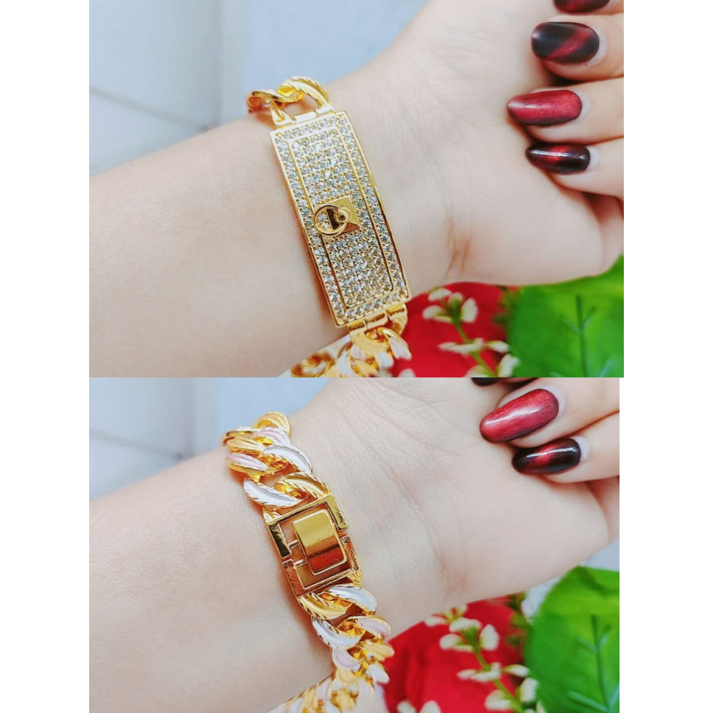 Gelang Xuping Permata Lapis Emas Perhiasan Fashion R095