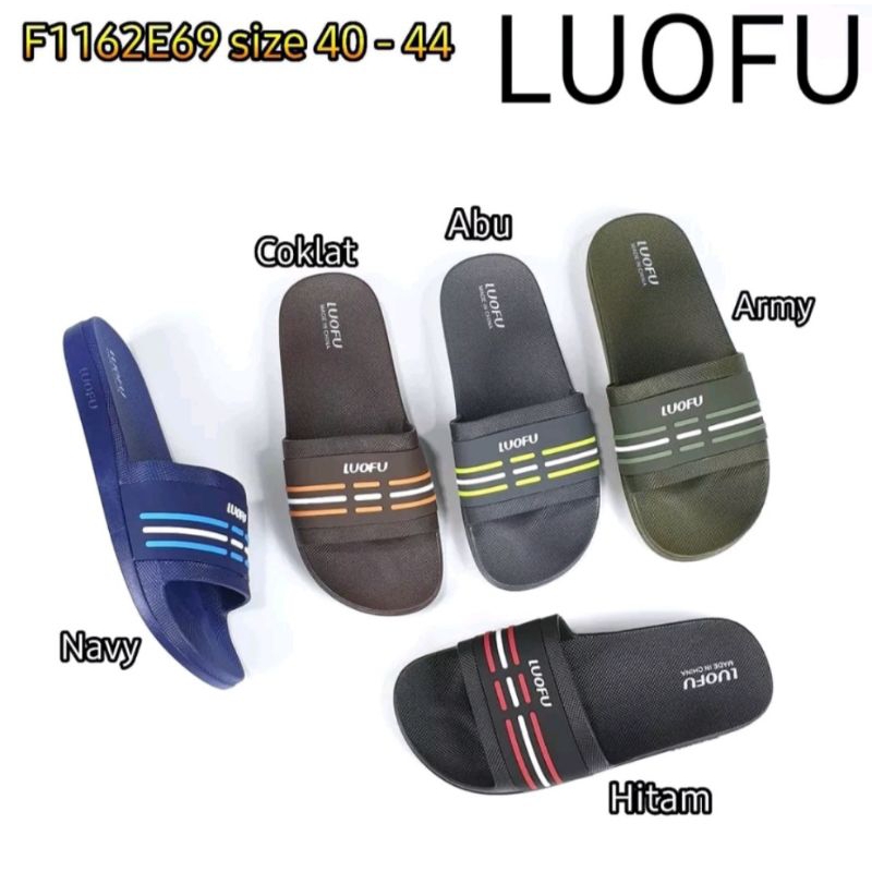 Luofu Sandal Pria slop Sandal Pria jelly Sandal Pria karet size40-44