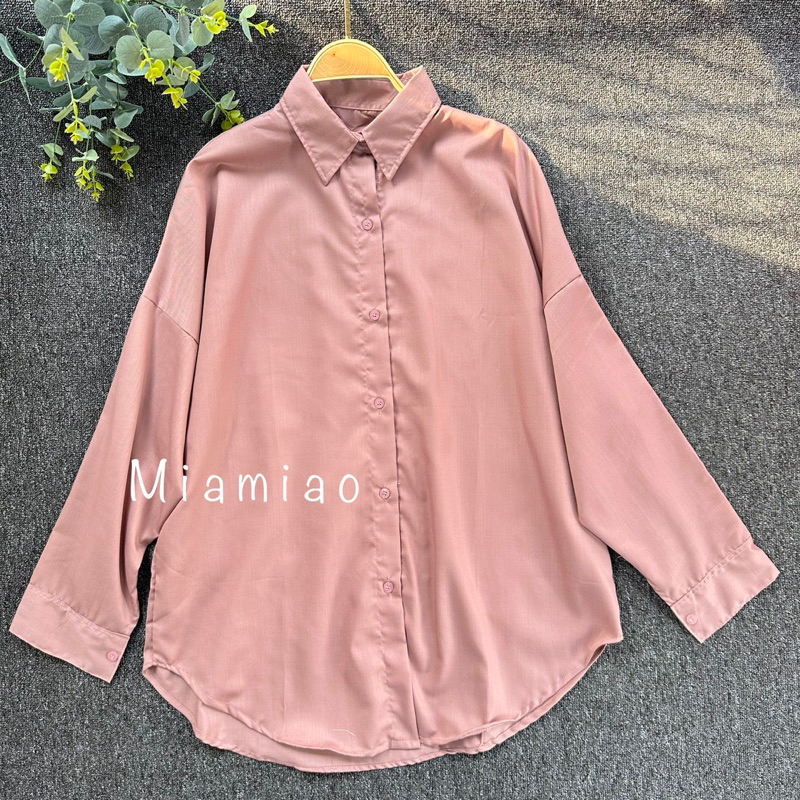 Kemeja Wanita Oversized / Kemeja Katun