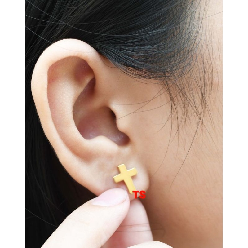 Anting SALIB Polos. Mas London 24K Kadar 999,9%