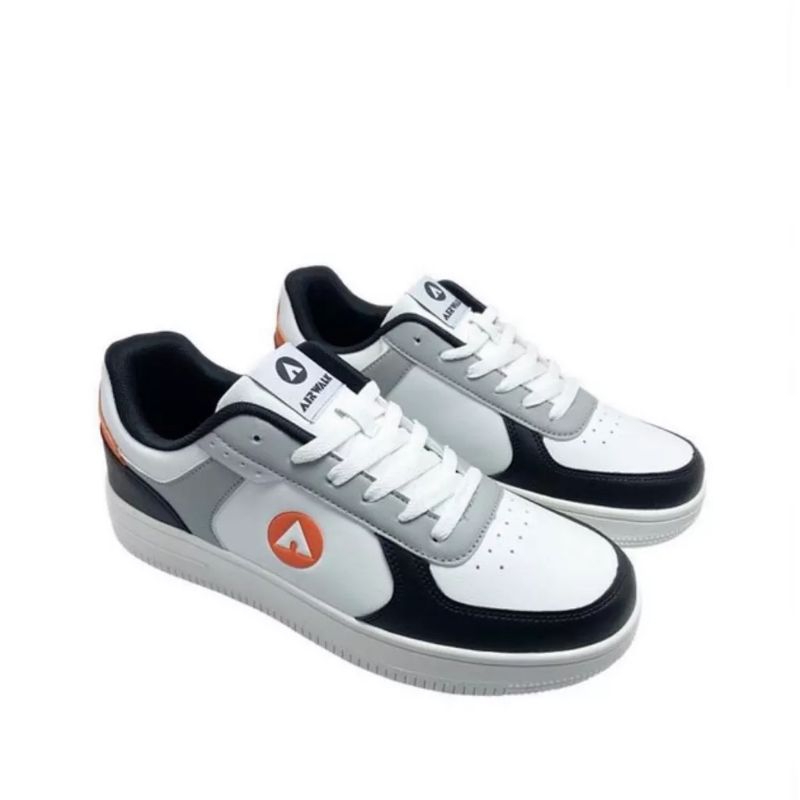 Sepatu Sneakers Pria Wanita Airwalk Shea Black White Original 100%