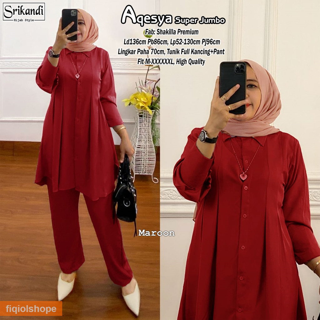 Baju Wanita | Setelan | Aqesya Super Jumbo By Srikandi