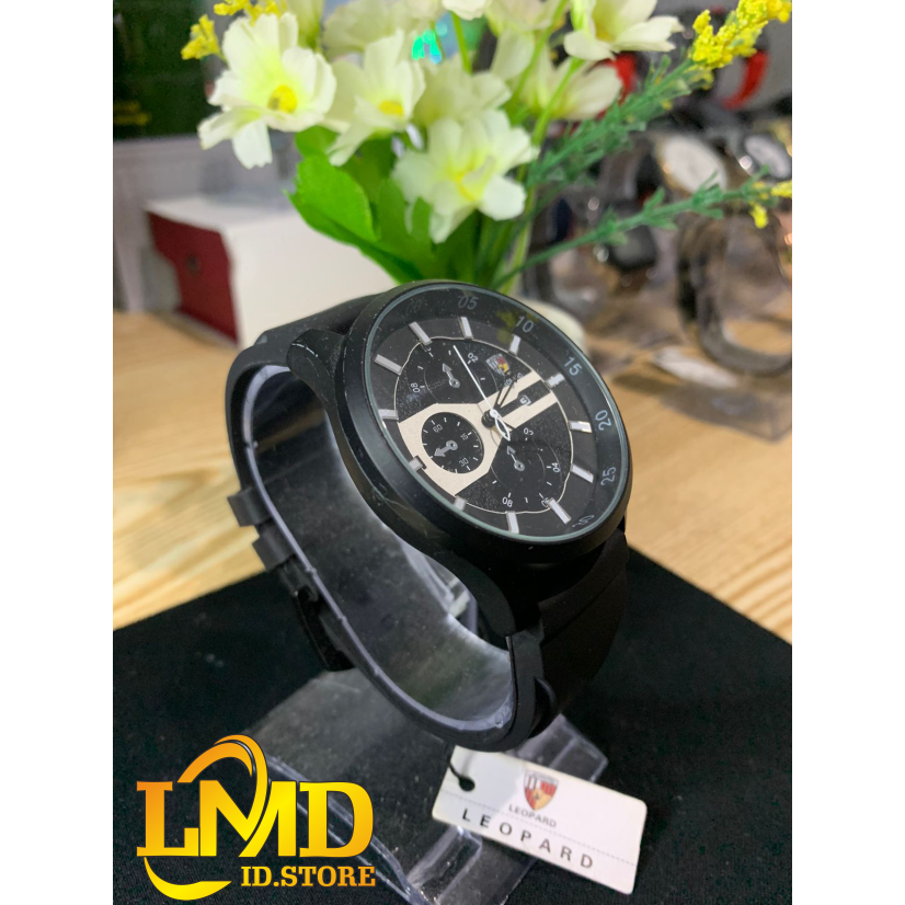 Jam Tangan Pria Leopard ORIGINAL 1015 Karet