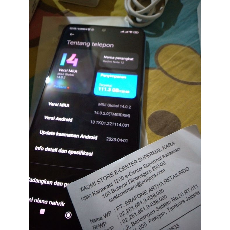 redmi note 12 4g ram8/128