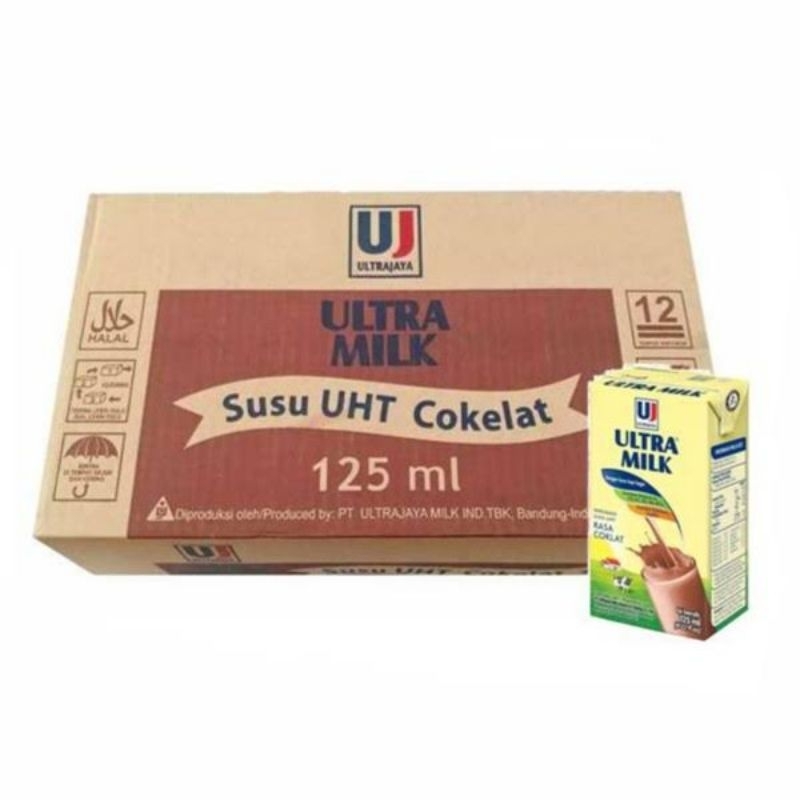 

susu ultra coklat 125ml 1 dus