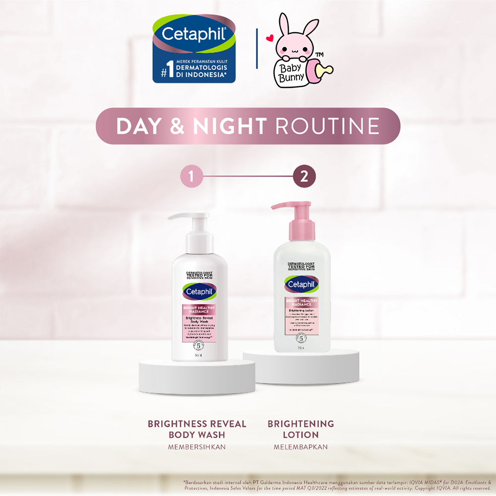 ❤ BELIA ❤ Cetaphil Bright Healthy Radiance Series | Day | Night Cream | Body Wash | Toner | Cleanser Brightening | BABY BUNNY