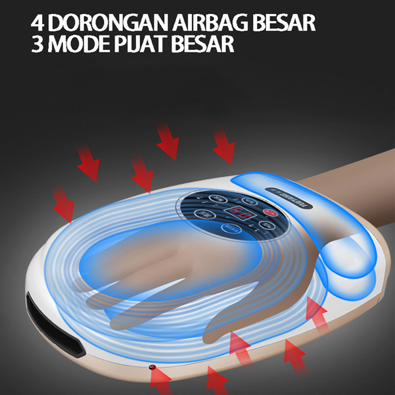 (Harga Khusus )Benbo Pijat Tangan Airbag Listrik Portabel / pemijat jari/ Airbag hangat pijat tangan