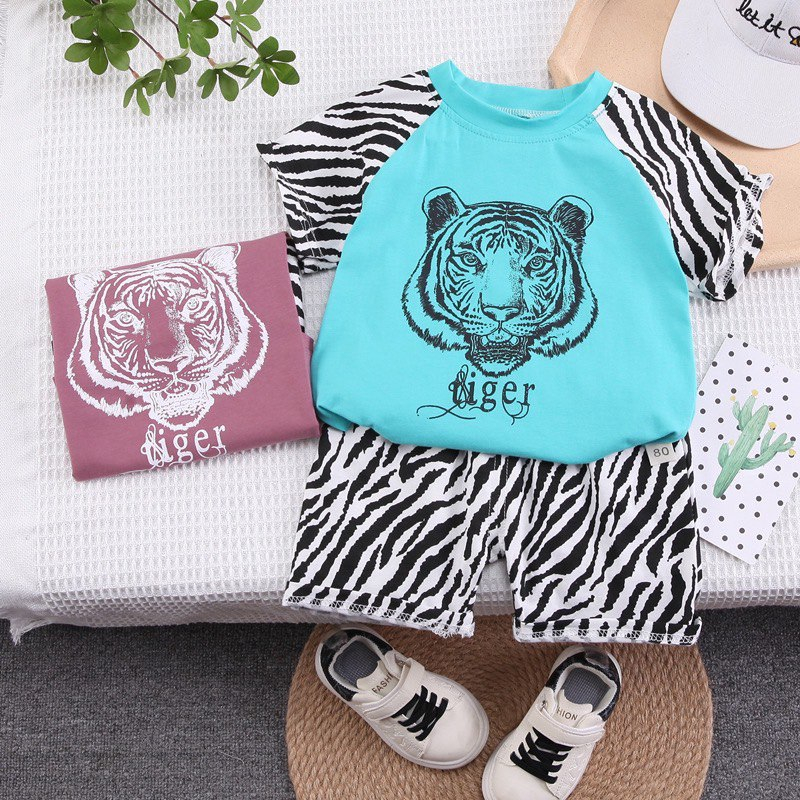 BARU LID7012 - Baju + Celana Pendek Cotton Set 2in1