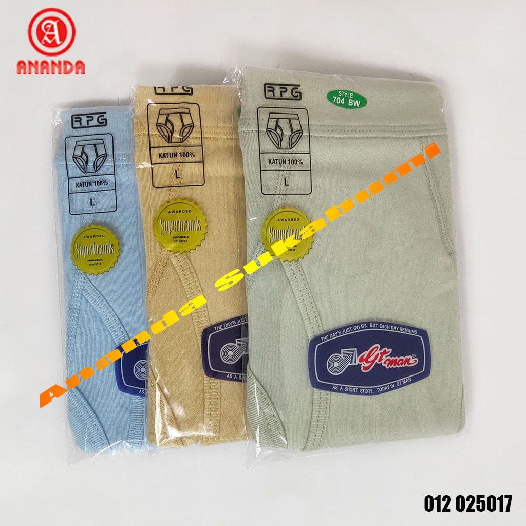 celana dalam pria dewasa gt man warna M - XL