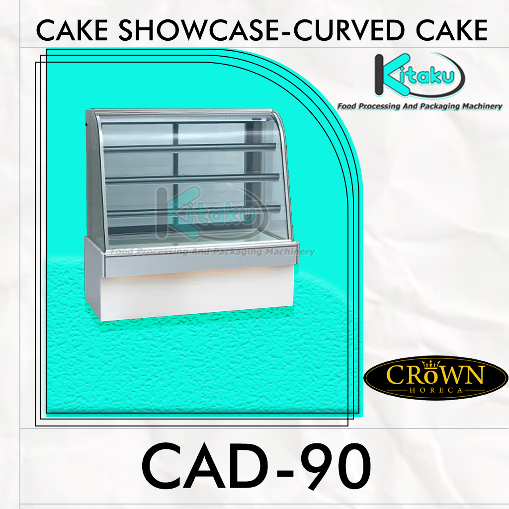 CAKE SHOWCASE - CURVED CAKE SHOWCASE CAD-90