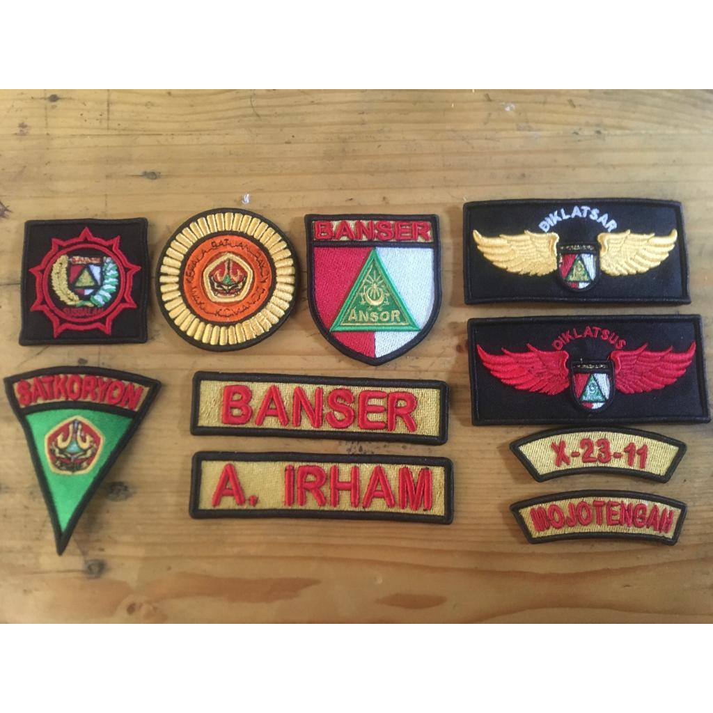 bordir timbul /atribut banser