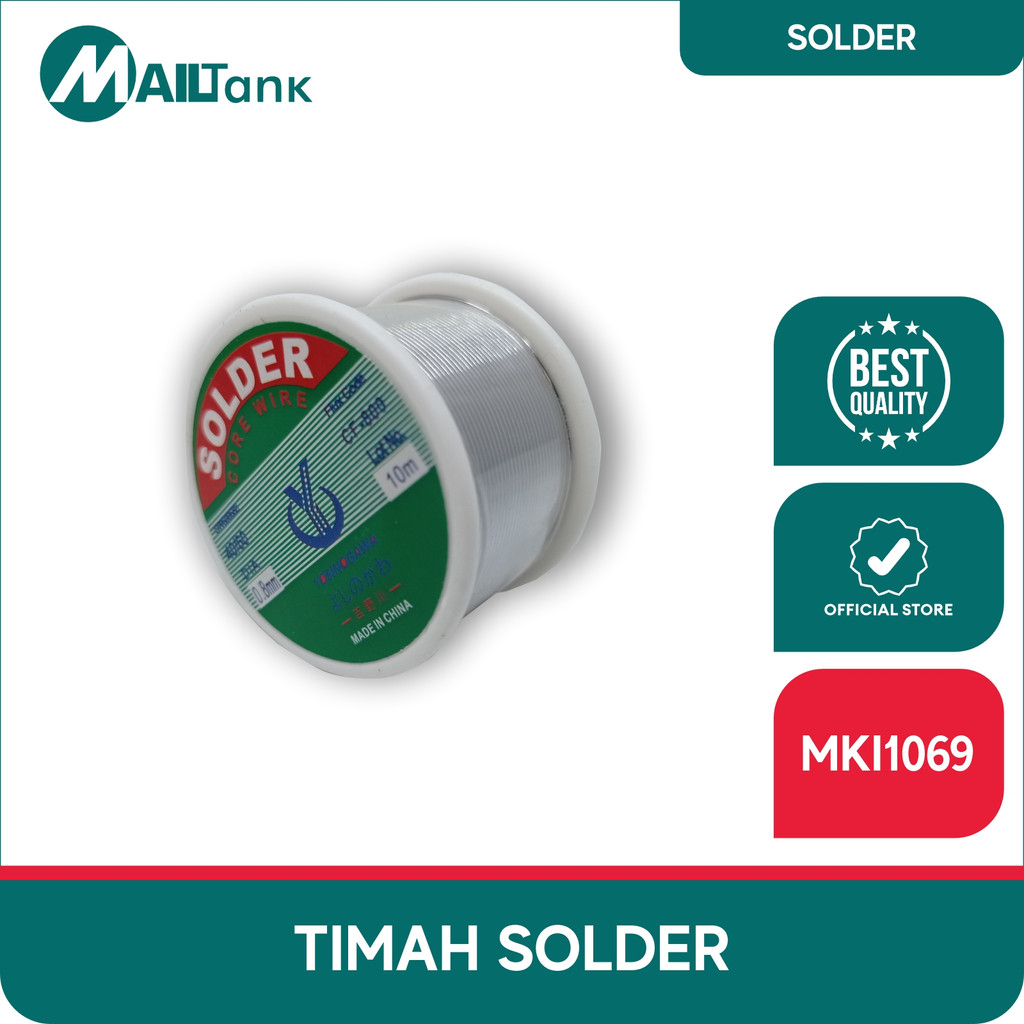 TIMAH SOLDER 5 DAN 10 METER DIAMETER 0,8MM SOLDER WIRE KAWAT SOLDER