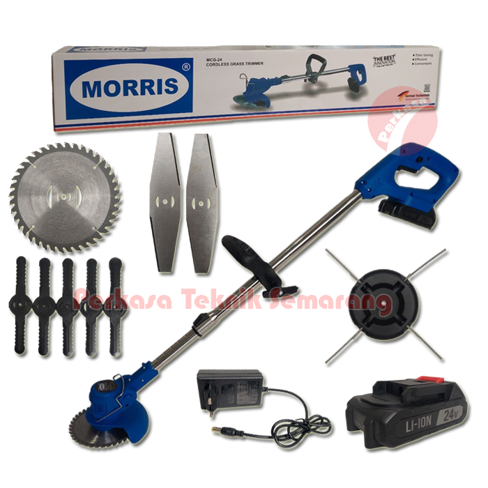 Alat Potong Rumput Baterai MORRIS MCG-24 Cordless Grass Trimmer 24V