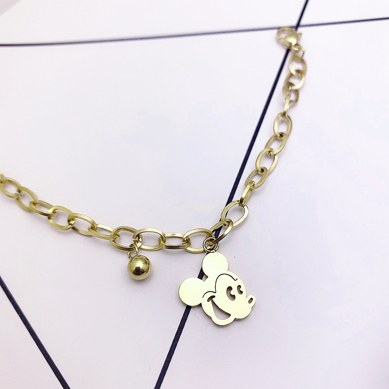 Gelang mickey titanium import anti karat harga grosir bisa cod