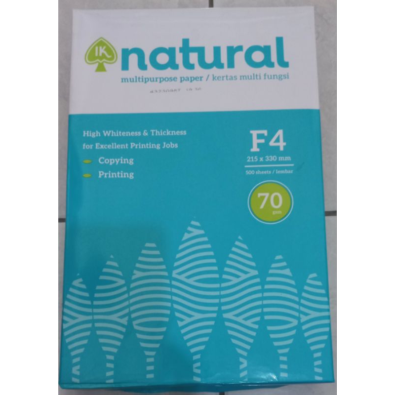 

Kertas Natural F4 70 gsm