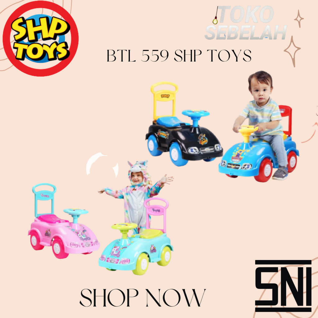 Mainan Mobil Anak BTL 559 SHP TOYS - Maenan Mobilan Dorong Terbaru New - Merah Muda