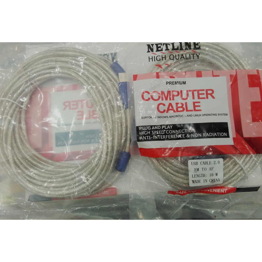 KABEL USB EXTENSION 10M KABEL PERPANJANGAN USB 10 M KABEL USB 10 METER KABEL PERPANJANGAN USB MALE TO USB FEMALE 10 METER (HIGH QUALITY)