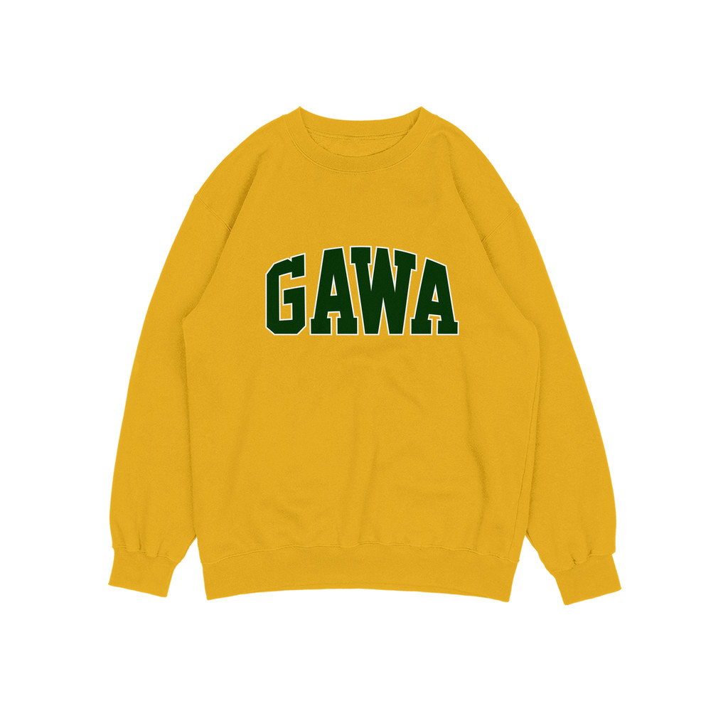 GREEN LOGO GAWA SWEATER CREWNECK PRIA WANITA Size M-XXL