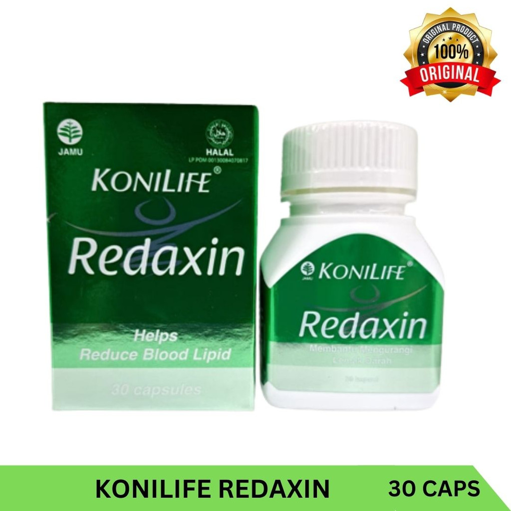Konilife Redaxin Food Supplement Botol 30 Menurunkan Kolesterol Halal