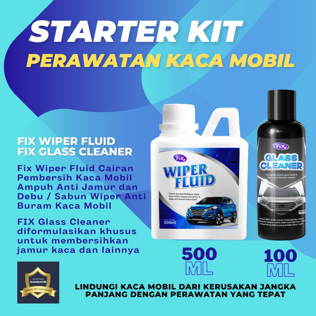 Paket Perawatan Kaca pembersih Wiper Mobil dan Penghilang Jamur Kaca Mobil / Spion Ampuh Bergaransi