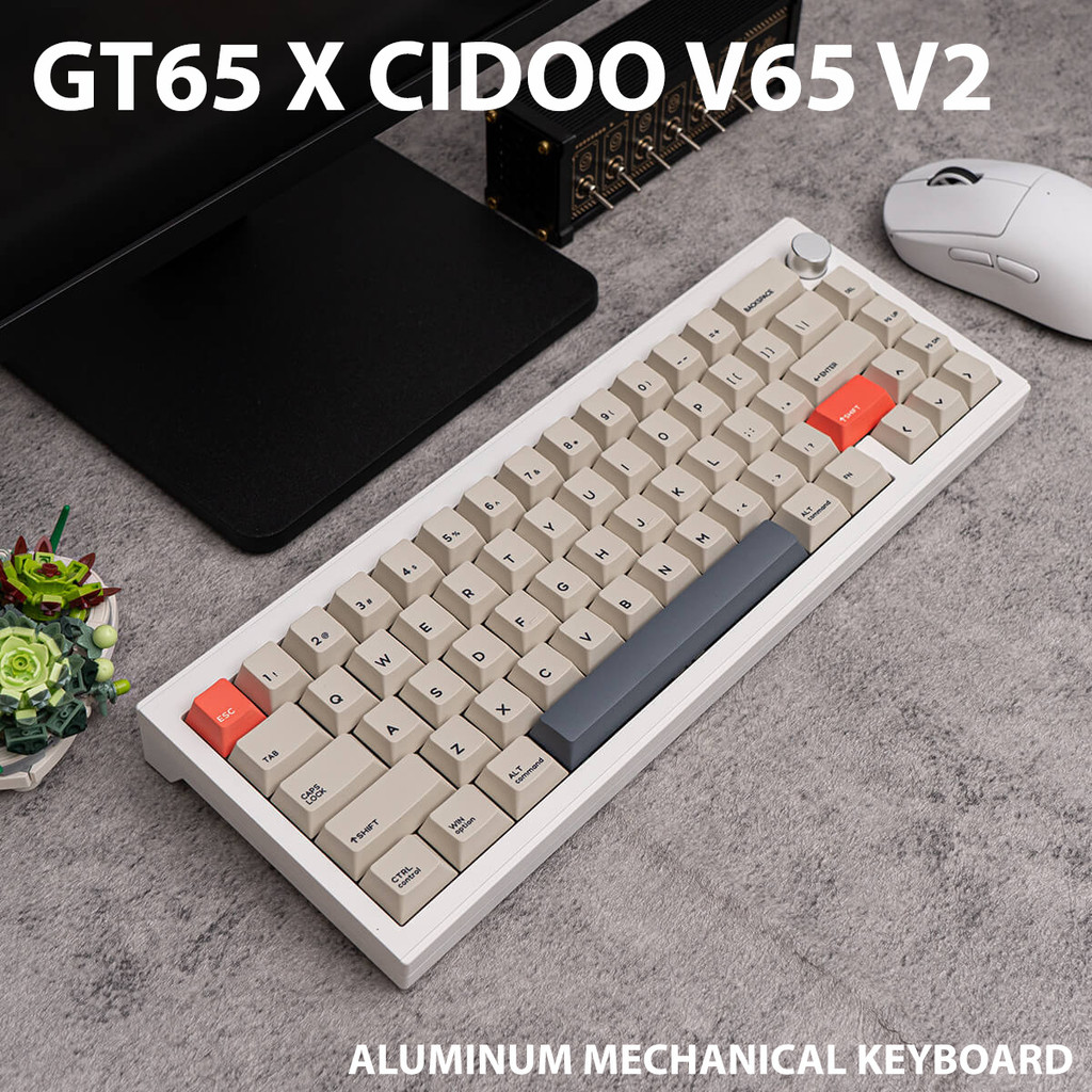 Cidoo V65 V2 Mechanical Keyboard Wireless Barebone Alu Case Gasket Mount Vortexseries GT65 x Cidoo