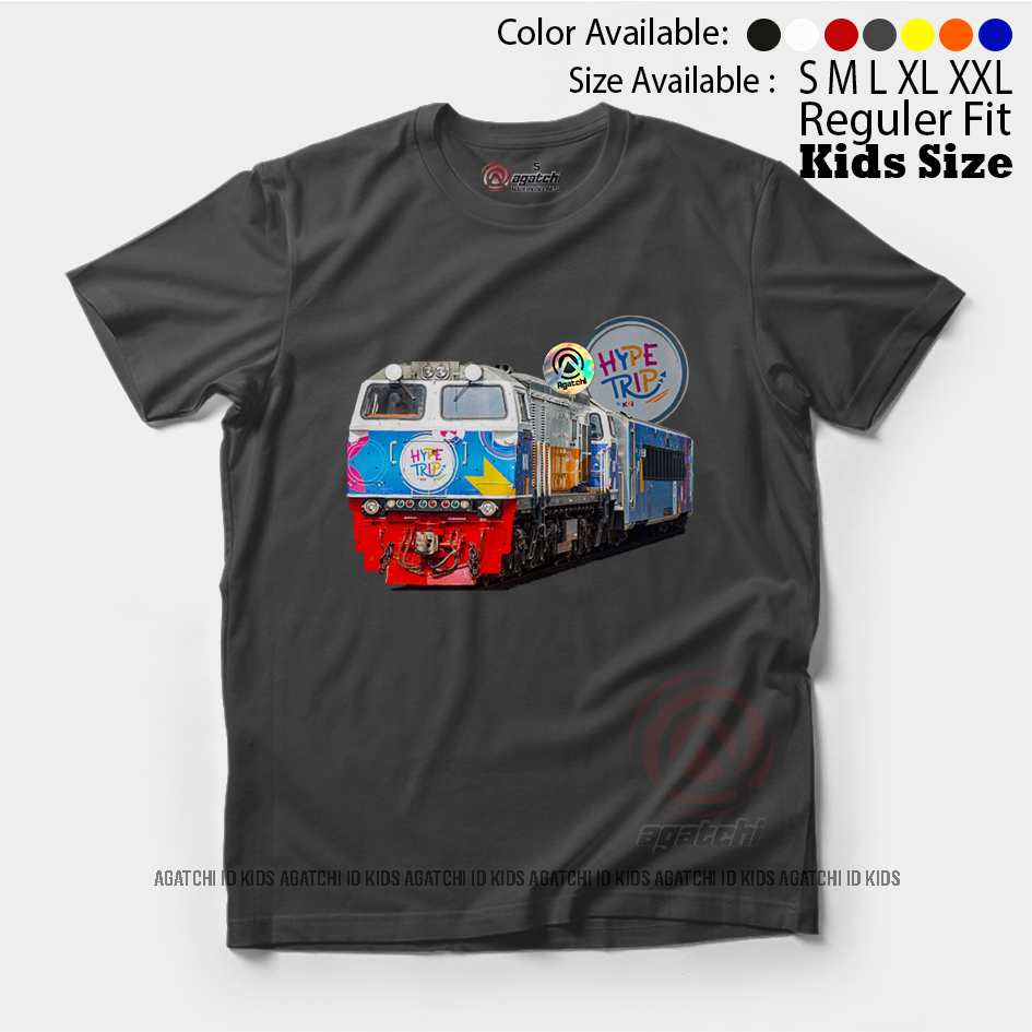 Baju Kaos Atasan Anak Laki - Laki Agatchi Kereta Api Indonesia KAI Hype Trip - KAI Liburan