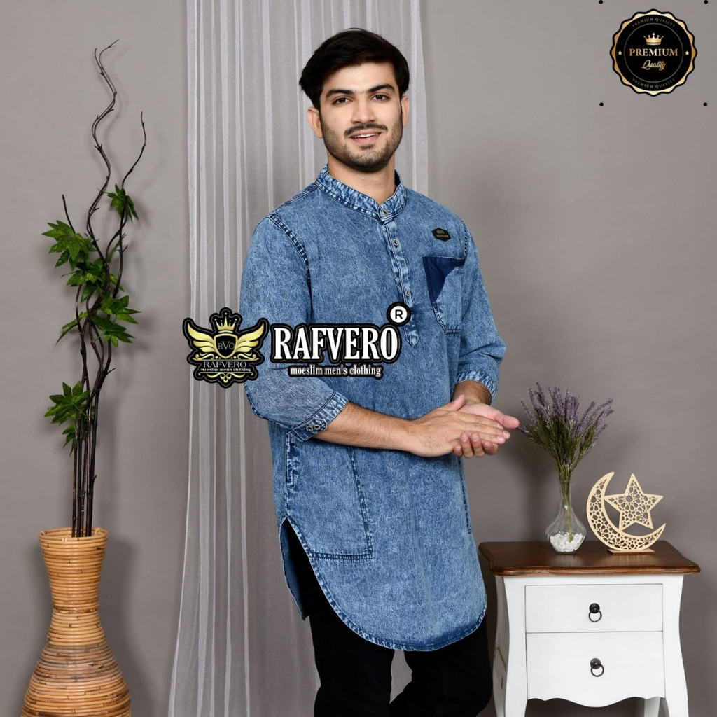 BAJU KOKO KURTA JEANS PRIA DEWASA- KOKO JEANS EVRAN ORIGINAL RAFERO