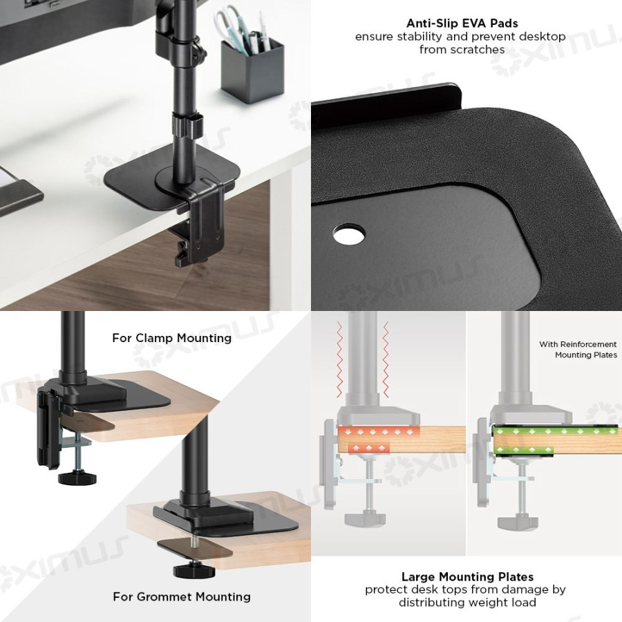 Kit Plate Plat Penguat Protektor Pengaman Meja Bracket OXIMUS EV06