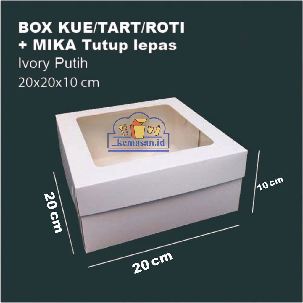 

DUS PUTIH TUTUP LEPAS 20X20X10
