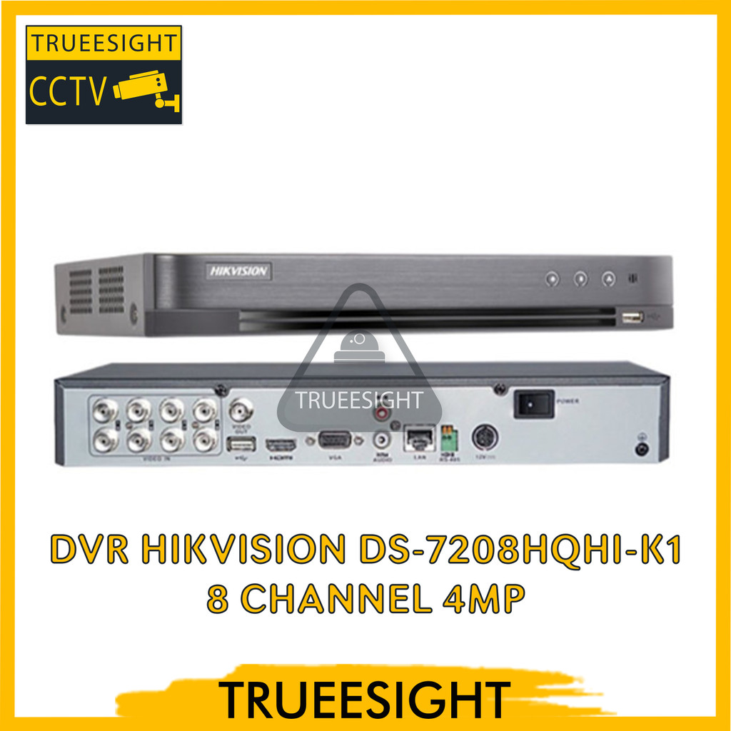 DVR HIKVISION DS 7208 HQHI K1 8 Channel 4MP