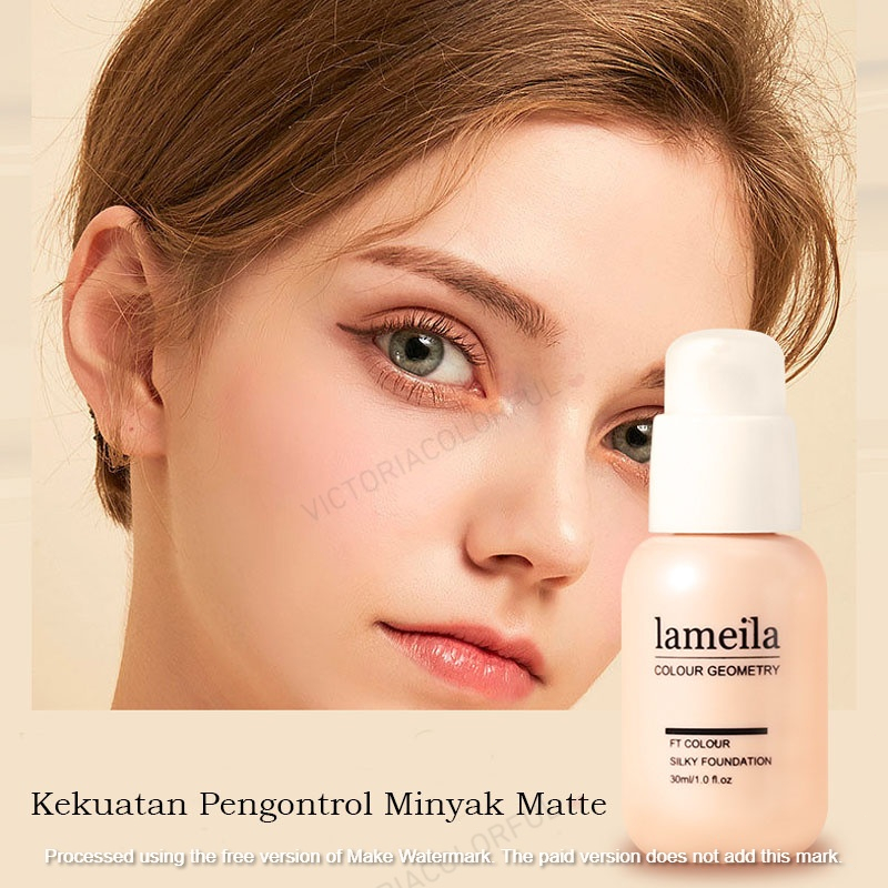 Lameila~Clear And Silky Foundation Concealer(Menutup Pori-Pori, Anti Minyak, Tahan lama, Tahan Air)