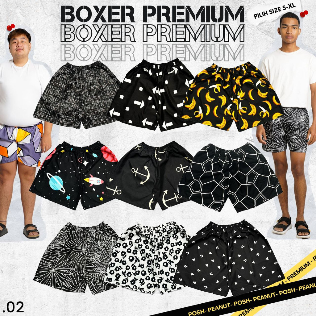 BOXER PRIA WANITA CELANA BOXER PREMIUM MOTIF BEST SELLER 02