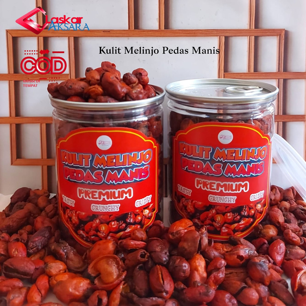 

Can - Kulit Melinjo Kriuk Pedas Manis Kripik Kulit Melinjo Tangkil / Premium