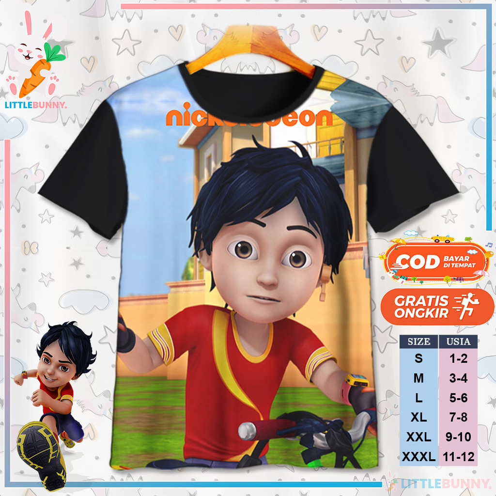 BAJU KAOS ANAK KARTUN 3D SHIVA V2 BAJU KAOS ANAK 3D SHIVA - LITTLE BUNNY
