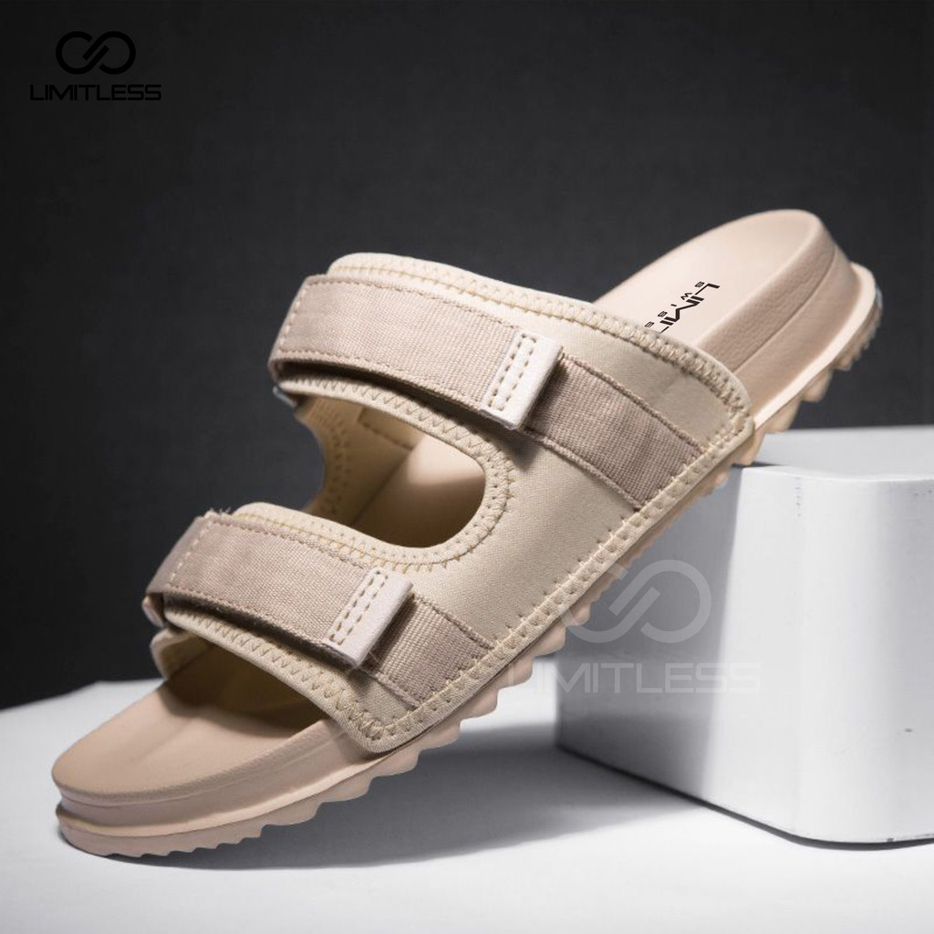 Sandal Pria Slop Dewasa Kekinian Premium Sendal Slide Cowok Terbaru 2023 Sandal Casual Pria Mose Slip On