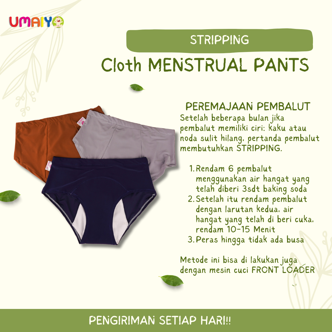 Belle Oz Cloth Menstrual Pants - Celana Menstruasi Pembalut Wanita Cuci Ulang