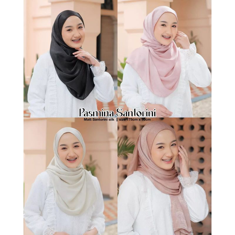 Hijab pasmina Santorini silk by Erin collection