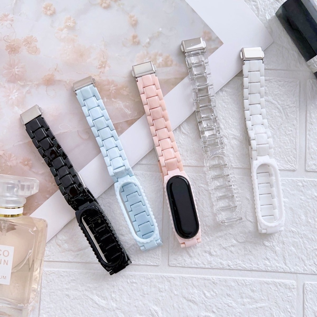 Mi Band Strap Candy Strap Xiaomi Band 3 4 5 6 7 Transparent Strap