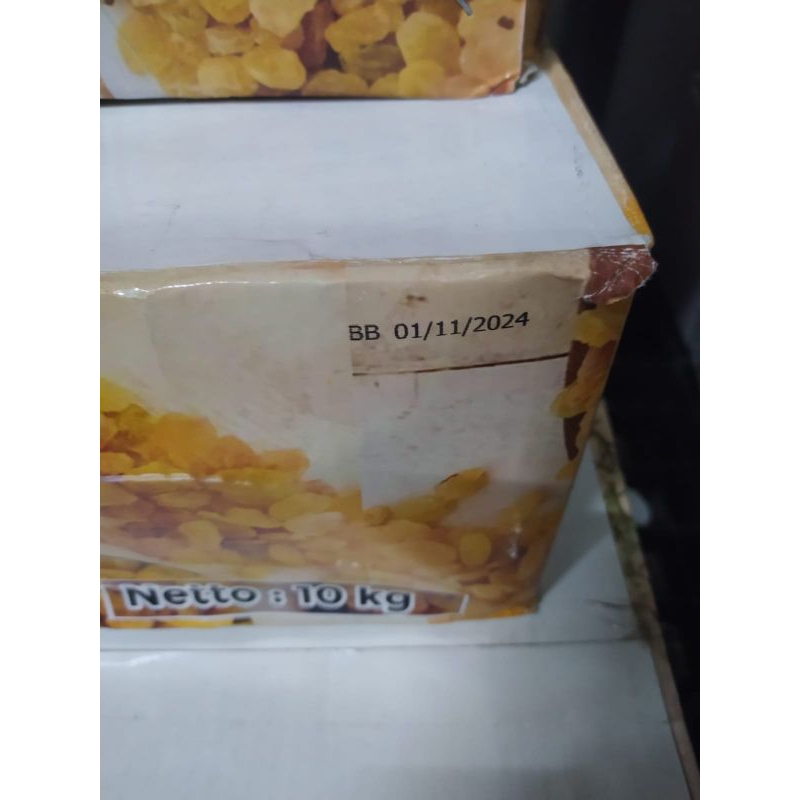 Kismis Golden Raisin  Jumbo Sultani 10 Kg Asam Manis