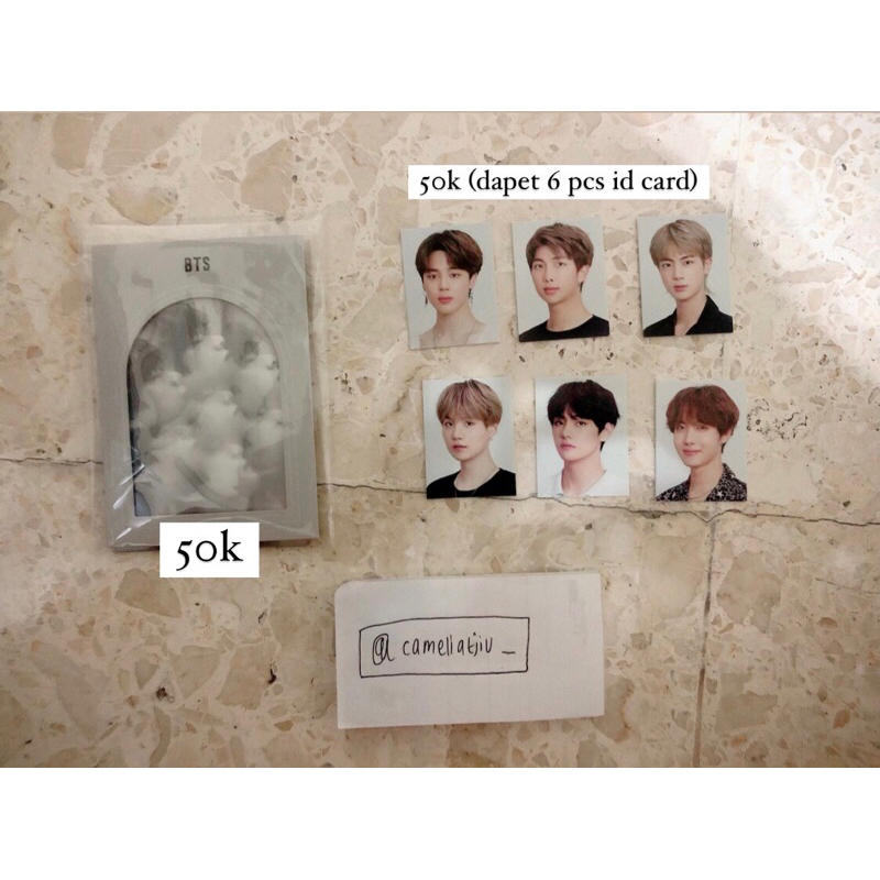 bts id card dan hologram mots one