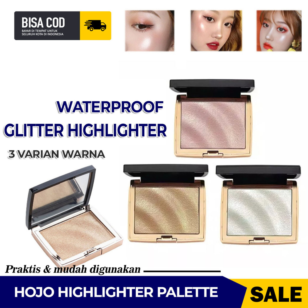 HOJO HIGHLIGHTER PALLETTE ORIGINAL MAKE UP WATERPROOF GLITTER HIGHLIGHTER