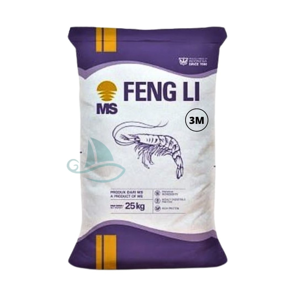 REPACK 100gram FENGLI 0 1 2 2A 3S 3M 3L PELET PAKAN IKAN UDANG LOBSTER MS FENG LI MAKANAN BURAYAK BI