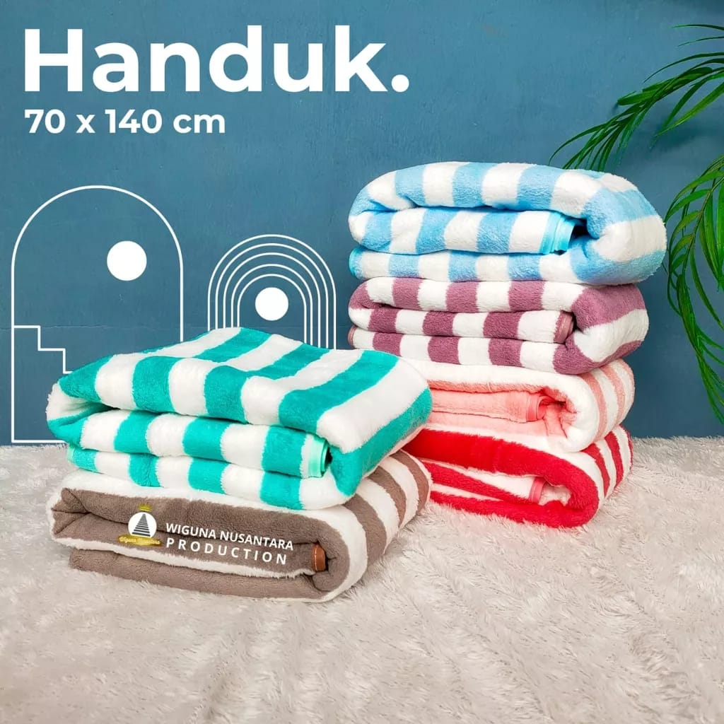 Handuk Mandi Dewasa Jumbo Size 70 x 140 cm Tebal Daya Serap Tinggi