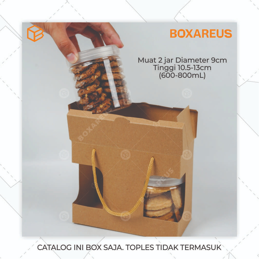 Dus Box Toples Tabung Jar 600 - 800ml Kemasan Dus Hampers Packaging | PB Duo