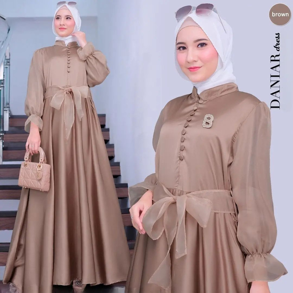 GAMIS WANITA DANIARA DRESS BAHAN MAXMARA MIX ORGANZA LD 100 - 120 L PB 138 BUSUI VARIASI KANCING BISA UNTUK BUSUI FRIENDLY GAMIS WANITA TERBARU 2023 DRESS WANITA FASHION MUSLIM MAXY DRESS JUMBO DRESS SAGE GREEN